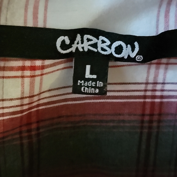 Carbon Size Large Button Down 60% Cotton 40% Poly - Picture 6 of 8